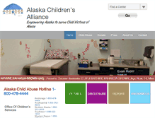 Tablet Screenshot of alaska.nationalchildrensalliance.org